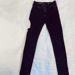 AG Farrah skinny jeans with cut offs